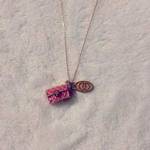 Gold Gucci Charm Necklace
